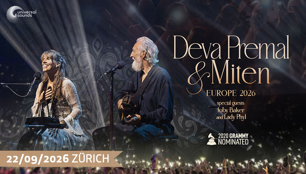 Deva Premal & Miten | Di 22. September 2026 | The Hall, Zürich
