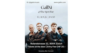 GallXi | Fr 11. September 2026 | The Spot Bar, Zürich