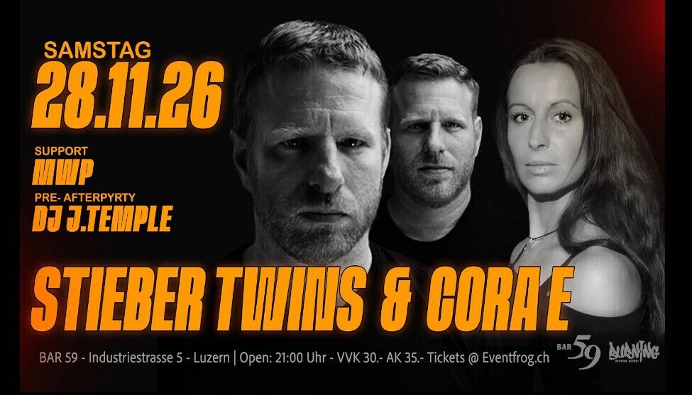 Stieber Twins | Sa 28. November 2026 | Bar 59, Luzern